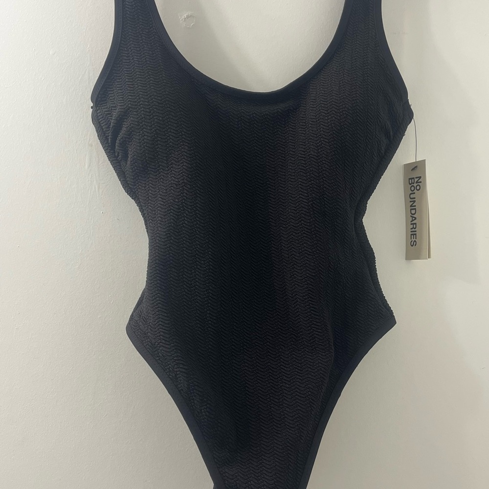 No Boundaries Elegant Black One-Piece